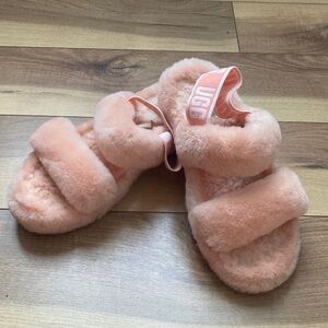UGG Oh Yeah Peach Sling Back slippers